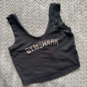 Gymshark Charcoal Black Crop Top